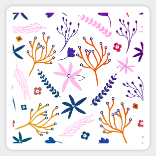 Coral Pattern Design Sticker